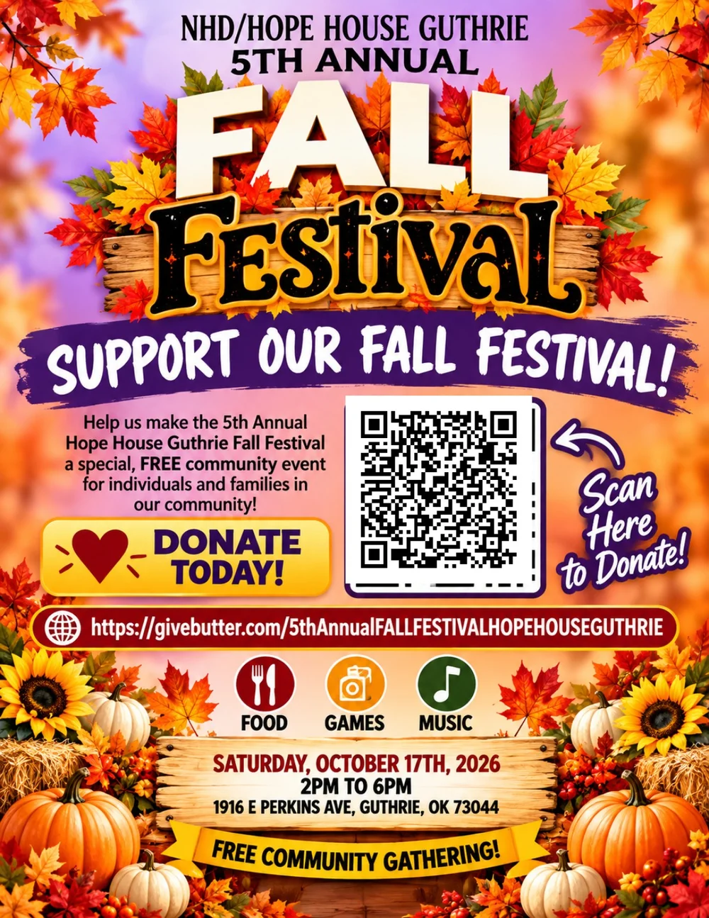 Support Our 5th Annual Fall Festival